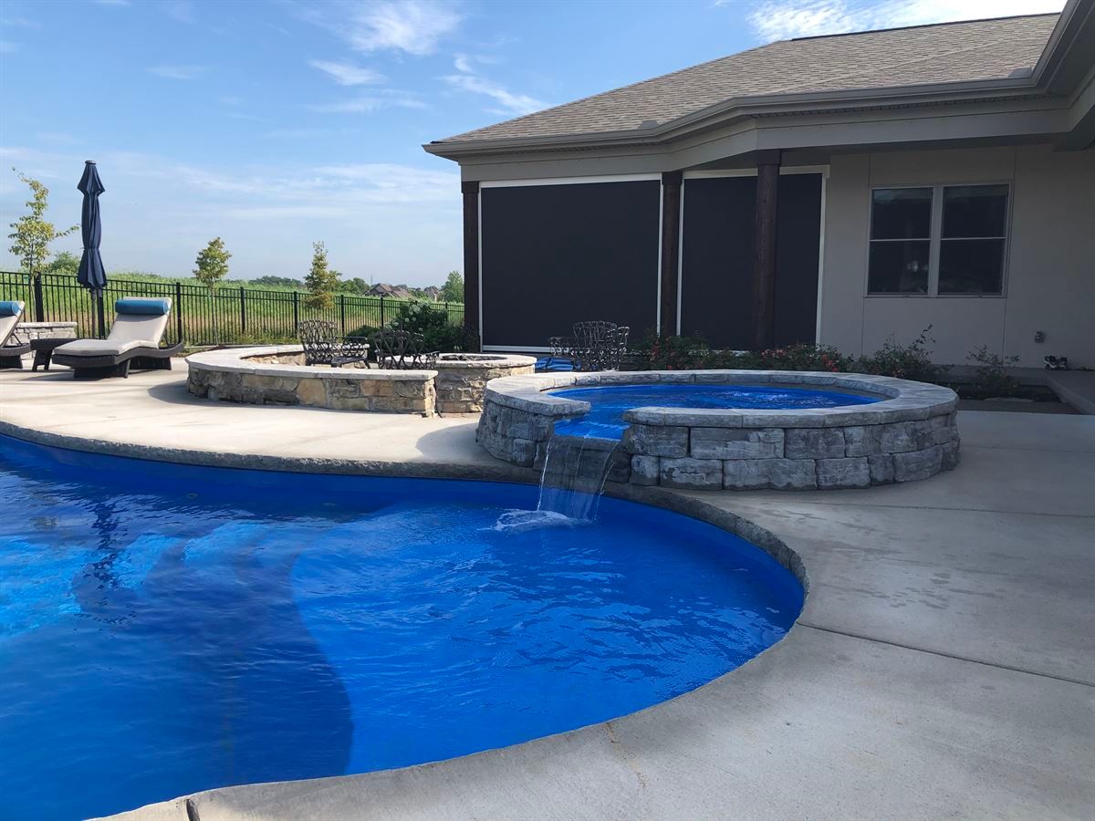 fiberglass salt water pool